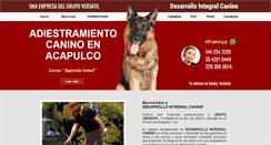 Desktop Screenshot of desarrollointegralcanino.com